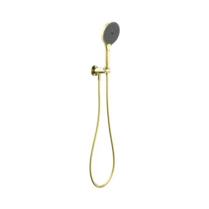 Mecca Shower On Bracket With Air Shower II Brushed Gold by NERO, a Shower Heads & Mixers for sale on Style Sourcebook