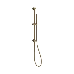 Mecca Shower Rail With Slim Hand Shower Tumbled Antique Brass by NERO, a Shower Heads & Mixers for sale on Style Sourcebook