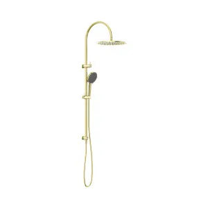 Opal Twin Shower With Air Shower II Brushed Gold by NERO, a Shower Heads & Mixers for sale on Style Sourcebook
