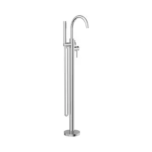 Mecca Round Freestanding Mixer With Hand Shower Chrome by NERO, a Shower Heads & Mixers for sale on Style Sourcebook