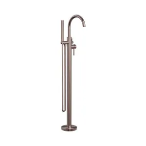 Mecca Round Freestanding Mixer With Hand Shower Brushed Bronze by NERO, a Shower Heads & Mixers for sale on Style Sourcebook