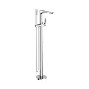 Bianca Freestanding Bath Mixer With Hand Shower Chrome by NERO, a Shower Heads & Mixers for sale on Style Sourcebook