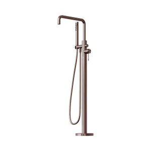 Opal Freestanding Bath Mixer With Hand Shower Brushed Bronze by NERO, a Shower Heads & Mixers for sale on Style Sourcebook