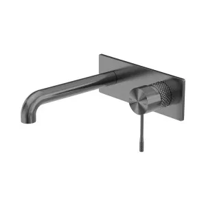 Opal Wall Basin/Bath Mixer 230mm Graphite by NERO, a Bathroom Taps & Mixers for sale on Style Sourcebook
