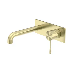 Opal Wall Basin/Bath Mixer 260mm Brushed Gold by NERO, a Bathroom Taps & Mixers for sale on Style Sourcebook