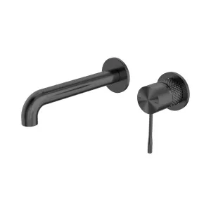 Opal Wall Basin/Bath Mixer Separate Back Plate 185mm Graphite by NERO, a Bathroom Taps & Mixers for sale on Style Sourcebook