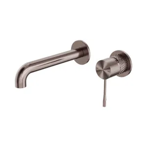 Opal Wall Basin/Bath Mixer Separate Back Plate 185mm Brushed Bronze by NERO, a Bathroom Taps & Mixers for sale on Style Sourcebook