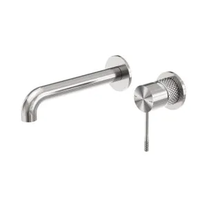 Opal Wall Basin/Bath Mixer Separate Back Plate 230mm Brushed Nickel by NERO, a Bathroom Taps & Mixers for sale on Style Sourcebook