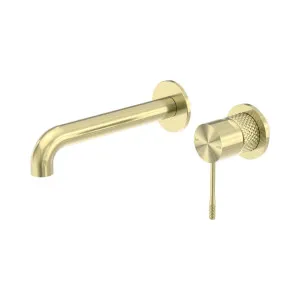 Opal Wall Basin/Bath Mixer Separate Back Plate 230mm Brushed Gold by NERO, a Bathroom Taps & Mixers for sale on Style Sourcebook