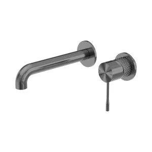 Opal Wall Basin/Bath Mixer Separate Back Plate 260mm Graphite by NERO, a Bathroom Taps & Mixers for sale on Style Sourcebook