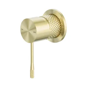 Opal Shower Mixer 60mm Plate Brushed Gold by NERO, a Shower Heads & Mixers for sale on Style Sourcebook