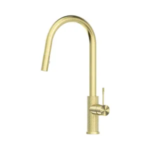 Opal Pull Out Sink Mixer With Vegie Spray Function Brushed Gold by NERO, a Kitchen Taps & Mixers for sale on Style Sourcebook