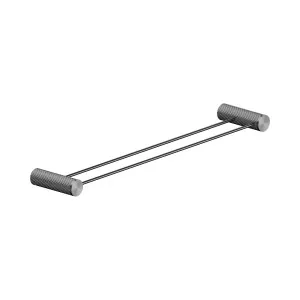 Opal Double Towel Rail 600mm Graphite by NERO, a Towel Rails for sale on Style Sourcebook