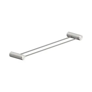 Opal Double Towel Rail 600mm Brushed Nickel by NERO, a Towel Rails for sale on Style Sourcebook