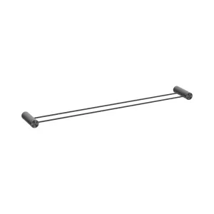 Opal Double Towel Rail 800mm Graphite by NERO, a Towel Rails for sale on Style Sourcebook