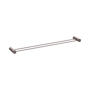Opal Double Towel Rail 800mm Brushed Bronze by NERO, a Towel Rails for sale on Style Sourcebook
