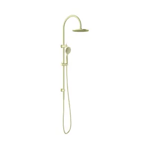 Opal Twin Shower With Air Shower Brushed Gold by NERO, a Shower Heads & Mixers for sale on Style Sourcebook