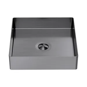 Opal Square 400mm Stainless Steel Basin Graphite by NERO, a Basins for sale on Style Sourcebook