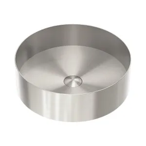Opal Round 400mm Stainless Steel Basin Brushed Nickel by NERO, a Basins for sale on Style Sourcebook