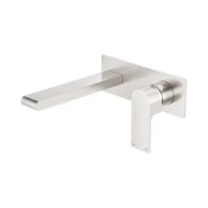 Bianca Wall Basin/Bath Mixer 187mm Brushed Nickel by NERO, a Bathroom Taps & Mixers for sale on Style Sourcebook