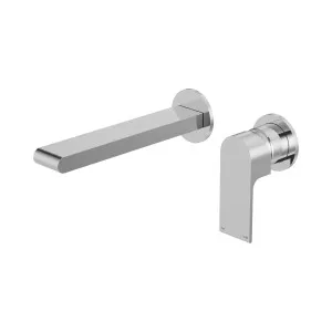 Bianca Wall Basin/Bath Mixer Separate Back Plate 230mm Chrome by NERO, a Bathroom Taps & Mixers for sale on Style Sourcebook
