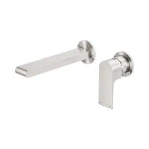 Bianca Wall Basin/Bath Mixer Separate Back Plate 230mm Brushed Nickel by NERO, a Bathroom Taps & Mixers for sale on Style Sourcebook