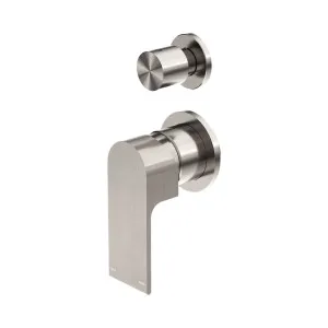 Bianca Shower Mixer With Diverter Separate Back Plate Brushed Nickel by NERO, a Shower Heads & Mixers for sale on Style Sourcebook