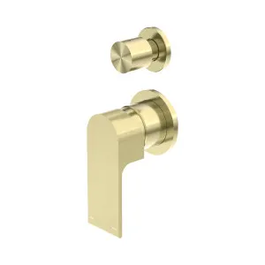 Bianca Shower Mixer With Diverter Separate Back Plate Brushed Gold by NERO, a Shower Heads & Mixers for sale on Style Sourcebook