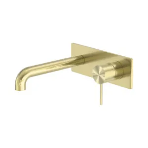 Mecca Wall Basin/Bath Mixer 120mm Brushed Gold by NERO, a Bathroom Taps & Mixers for sale on Style Sourcebook