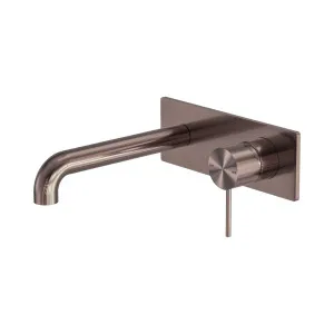 Mecca Wall Basin/Bath Mixer 230mm Brushed Bronze by NERO, a Bathroom Taps & Mixers for sale on Style Sourcebook