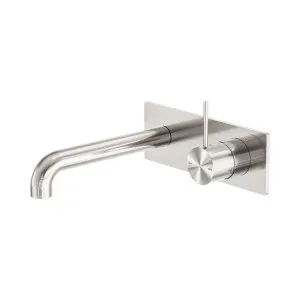 Mecca Wall Basin/Bath Mixer Handle Up 160mm Brushed Nickel by NERO, a Bathroom Taps & Mixers for sale on Style Sourcebook