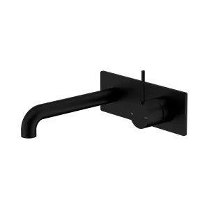 Mecca Wall Basin/Bath Mixer Handle Up 185mm Matte Black by NERO, a Bathroom Taps & Mixers for sale on Style Sourcebook