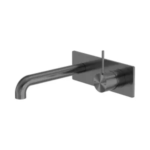 Mecca Wall Basin/Bath Mixer Handle Up 260mm Gun Metal by NERO, a Bathroom Taps & Mixers for sale on Style Sourcebook