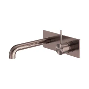 Mecca Wall Basin/Bath Mixer Handle Up 260mm Brushed Bronze by NERO, a Bathroom Taps & Mixers for sale on Style Sourcebook