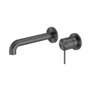 Mecca Wall Basin/Bath Mixer Separate Back Plate 160mm Gun Metal by NERO, a Bathroom Taps & Mixers for sale on Style Sourcebook
