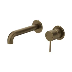 Mecca Wall Basin/Bath Mixer Separate Back Plate 160mm Tumbled Antique Brass by NERO, a Bathroom Taps & Mixers for sale on Style Sourcebook