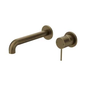 Mecca Wall Basin/Bath Mixer Separate Back Plate 185mm Tumbled Antique Brass by NERO, a Bathroom Taps & Mixers for sale on Style Sourcebook
