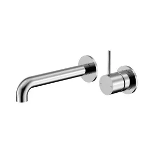 Mecca Wall Basin/Bath Mixer Separate Back Plate Handle Up 260mm Chrome by NERO, a Bathroom Taps & Mixers for sale on Style Sourcebook