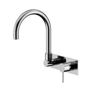 Mecca Wall Basin/Bath Mixer Swivel Spout Chrome by NERO, a Bathroom Taps & Mixers for sale on Style Sourcebook