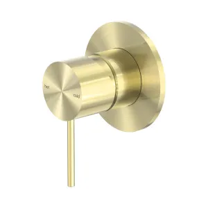 Mecca Shower Mixer 80mm Plate Brushed Gold by NERO, a Shower Heads & Mixers for sale on Style Sourcebook