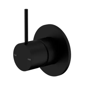 Mecca Shower Mixer Handle Up 80mm Plate Matte Black by NERO, a Shower Heads & Mixers for sale on Style Sourcebook