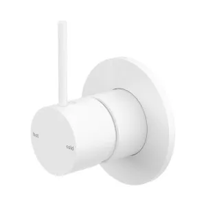 Mecca Shower Mixer Handle Up 80mm Plate Matte White by NERO, a Shower Heads & Mixers for sale on Style Sourcebook
