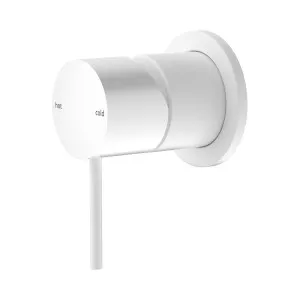 Mecca Shower Mixer 60mm Plate Matte White by NERO, a Shower Heads & Mixers for sale on Style Sourcebook