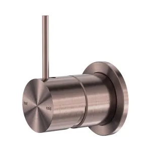 Mecca Shower Mixer 60mm Handle Up Plate Brushed Bronze by NERO, a Shower Heads & Mixers for sale on Style Sourcebook
