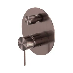 Mecca Shower Mixer With Diverter Brushed Bronze by NERO, a Shower Heads & Mixers for sale on Style Sourcebook