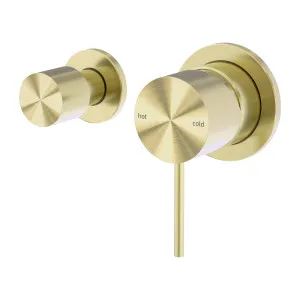 Mecca Shower Mixer With Horizontal 2 Way Diverter Brushed Gold by NERO, a Shower Heads & Mixers for sale on Style Sourcebook