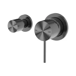 Mecca Shower Mixer With Horizontal 2 Way Diverter Gun Metal by NERO, a Shower Heads & Mixers for sale on Style Sourcebook