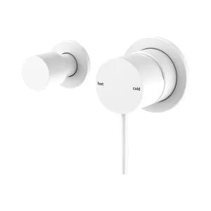 Mecca Shower Mixer With Horizontal 2 Way Diverter Matte White by NERO, a Shower Heads & Mixers for sale on Style Sourcebook
