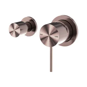 Mecca Shower Mixer With Horizontal 2 Way Diverter Brushed Bronze by NERO, a Shower Heads & Mixers for sale on Style Sourcebook