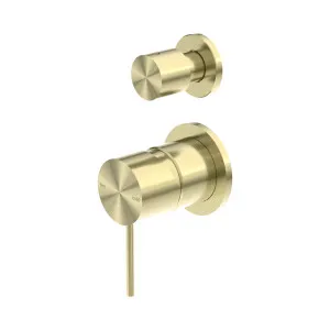 Mecca Shower Mixer With Diverter Separate Back Plate Brushed Gold by NERO, a Shower Heads & Mixers for sale on Style Sourcebook